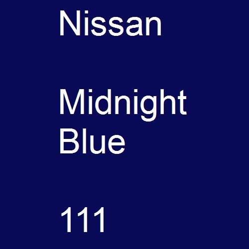 Nissan, Midnight Blue, 111.